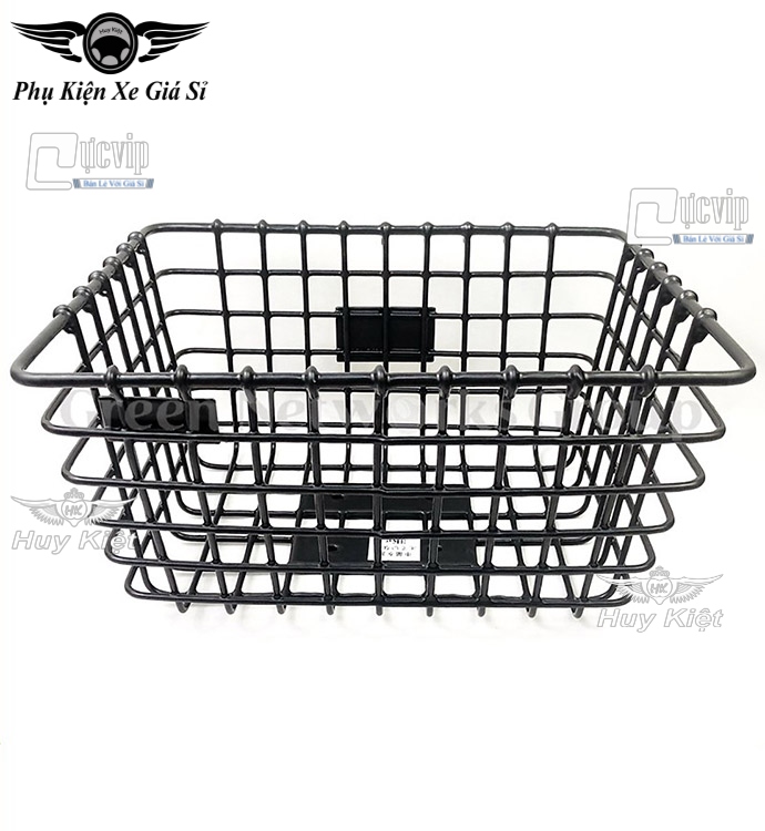 Rổ Cub, Dream, Dream Lùn Nhúng Nhựa Đen Kiểu Thái Kèm Pat Và Ốc MS6073