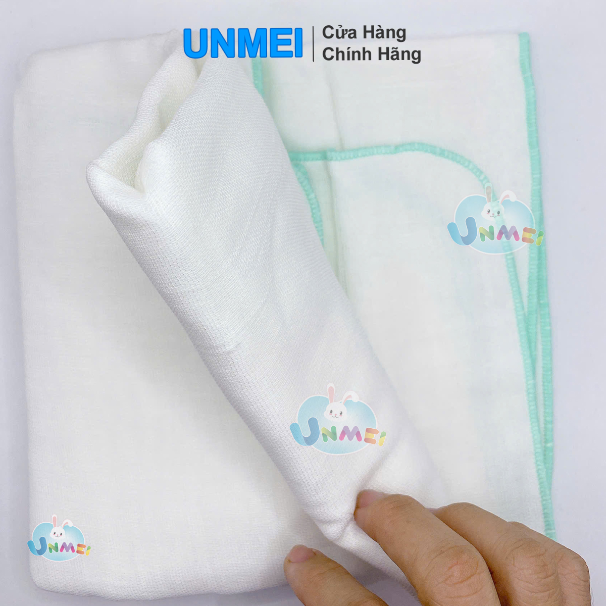 Khăn Xô Tắm UNMEI Siêu Mềm 6 Lớp 100% Cotton Mịn, Đẹp, An Toàn Cho Da Em Bé (1 Cái/Bịch)