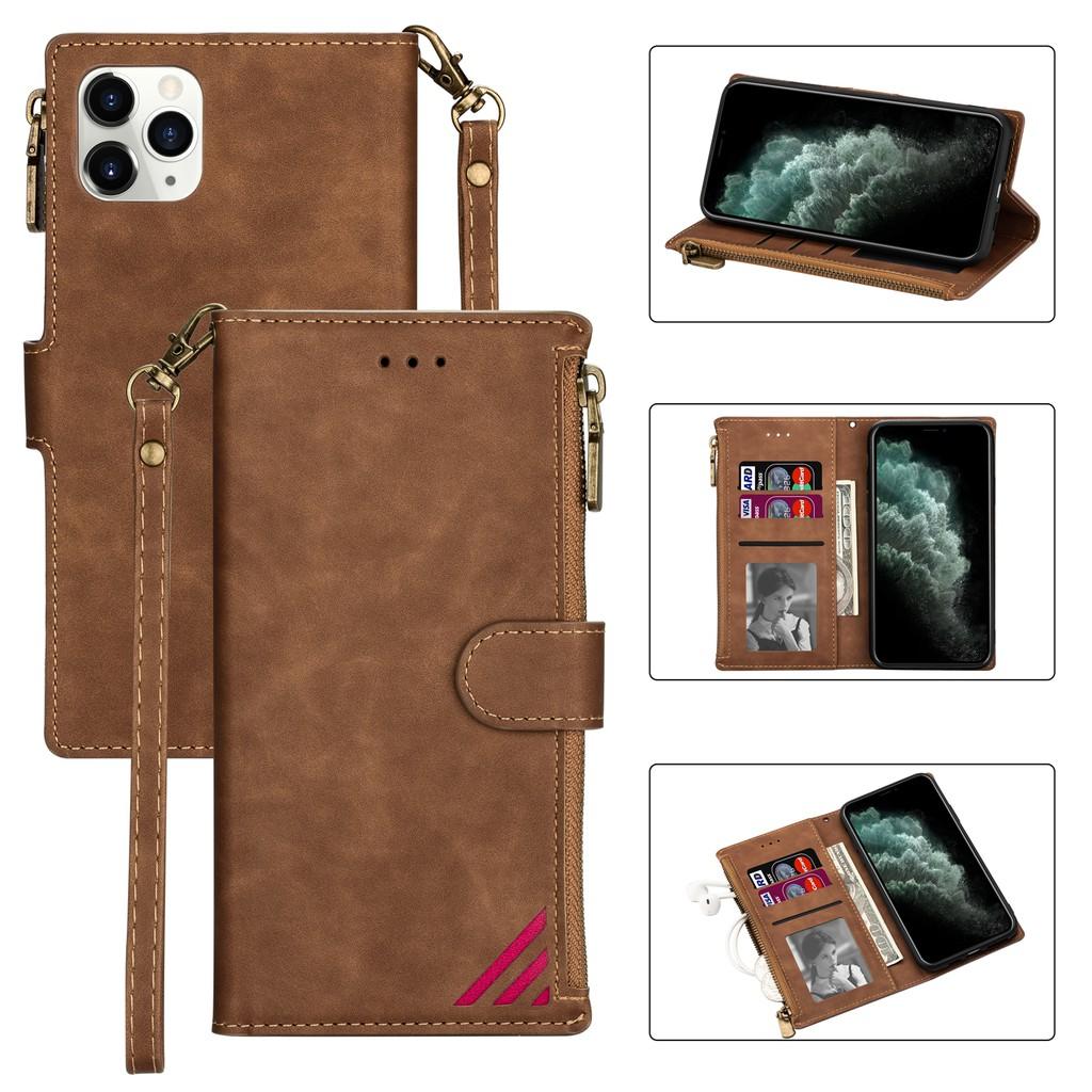 Ốp lưng điện thoại dạng ví da lật mềm cho iPhone 12 Pro Max iPhone 12 mini iPhone 11 Pro Max iPhone X XS Max XR
