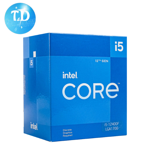 CPU Intel Core i5 12400F 2.6GHz (Không GPU, Socket 1700, 6 Nhân 12 Luồng 18MB) - Hàng chính hãng