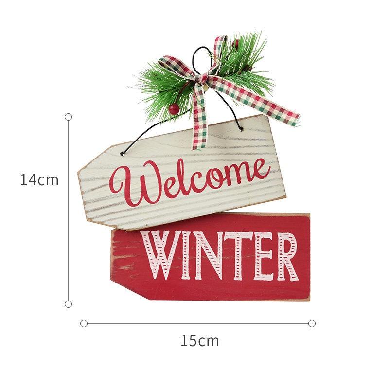 Phụ kiện treo trang trí cây thông giáng sinh bằng gỗ