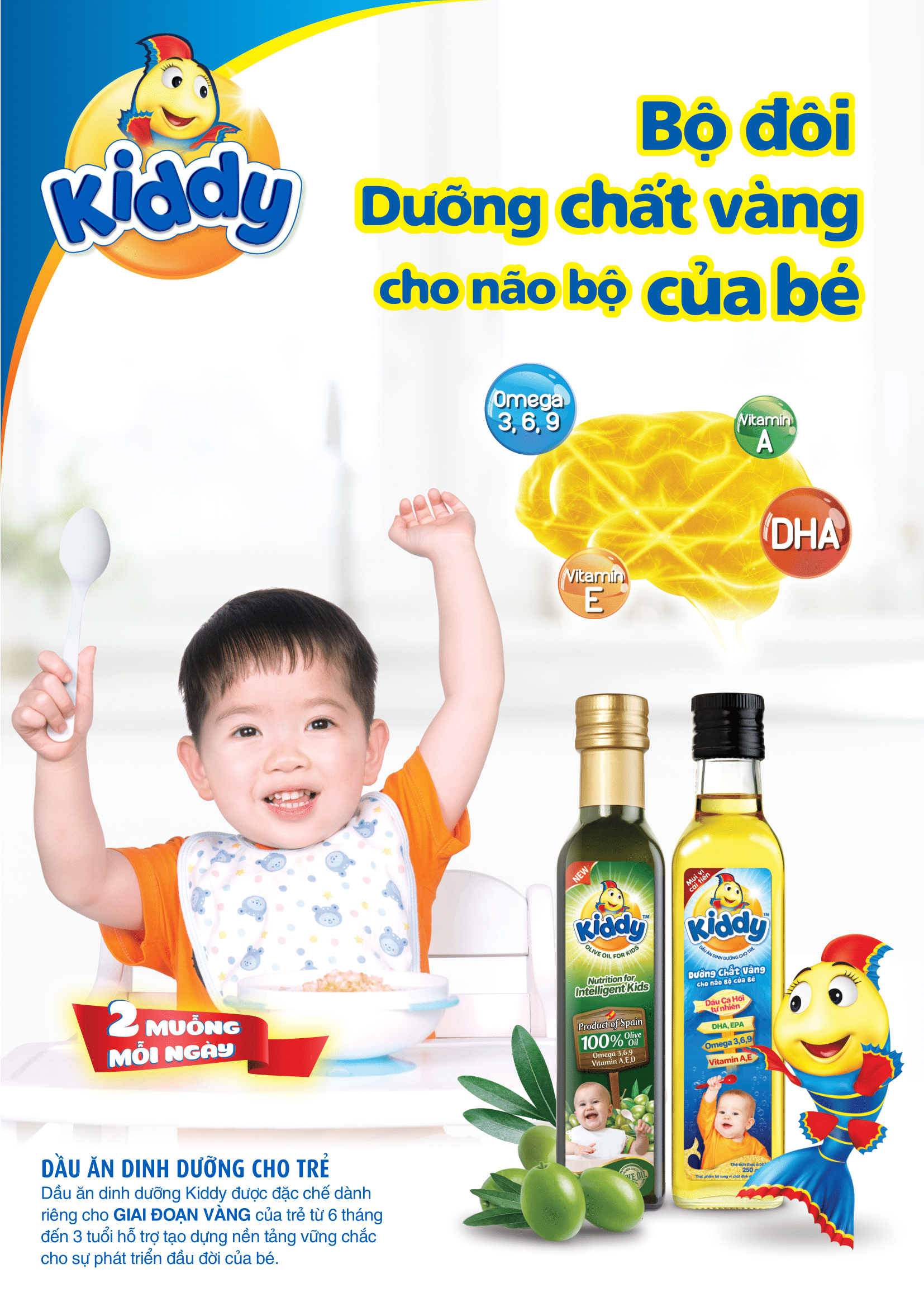 Dầu Ăn Dinh Dưỡng Kiddy 250ml