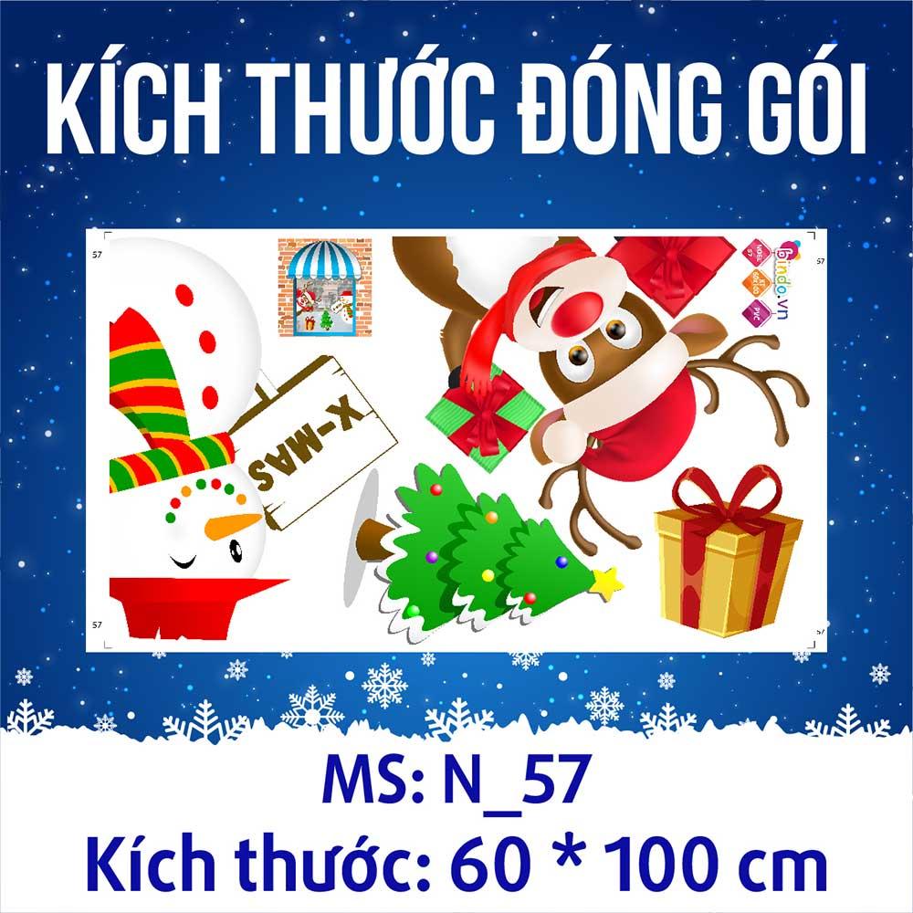 DECAL TRANG TRÍ GIÁNG SINH 2023 COMBO SỐ 3