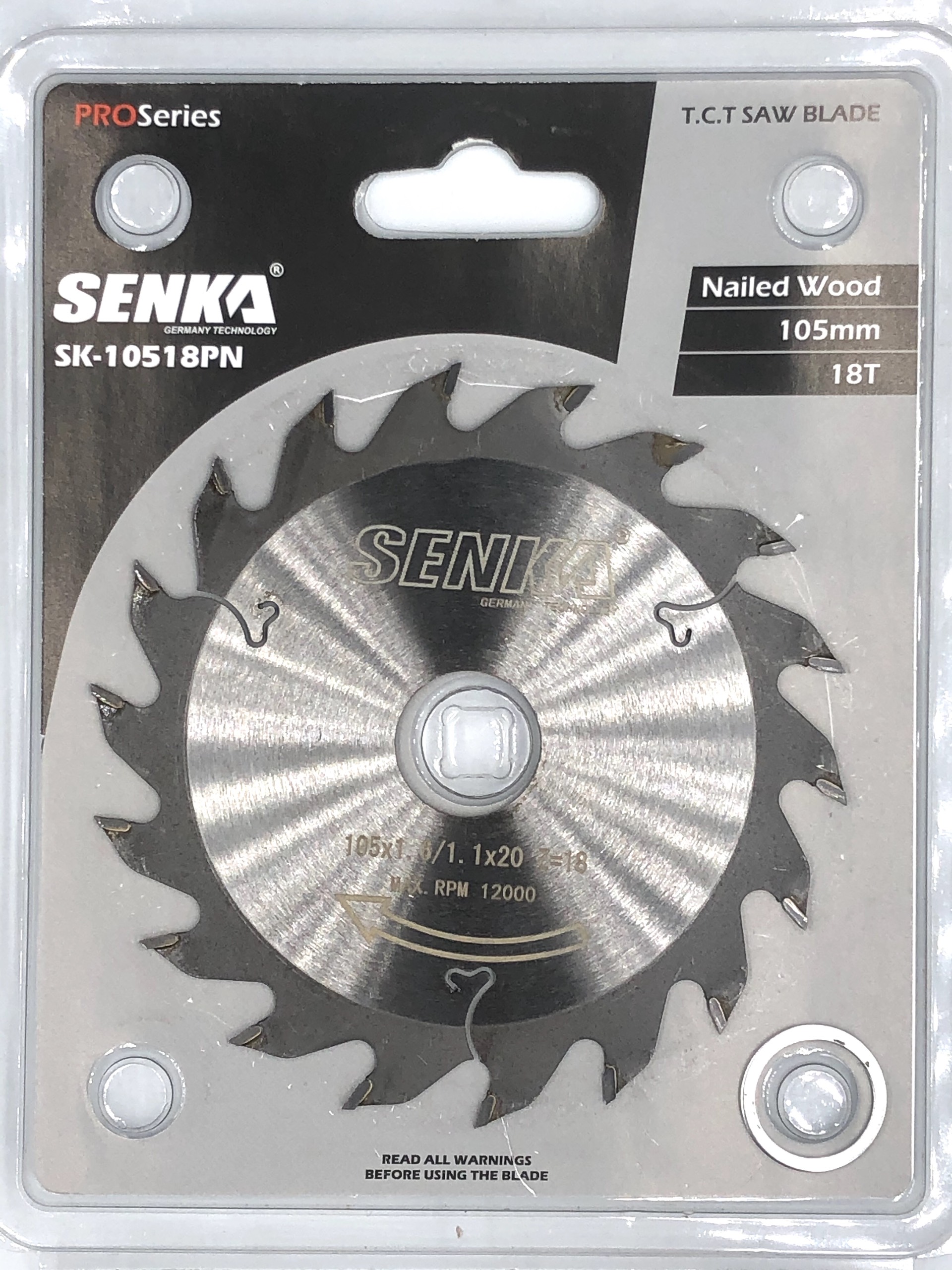 Lưỡi cắt gỗ hợp kim Senka 105mm 4'' Professional dùng cho máy cầm tay 1 tấc