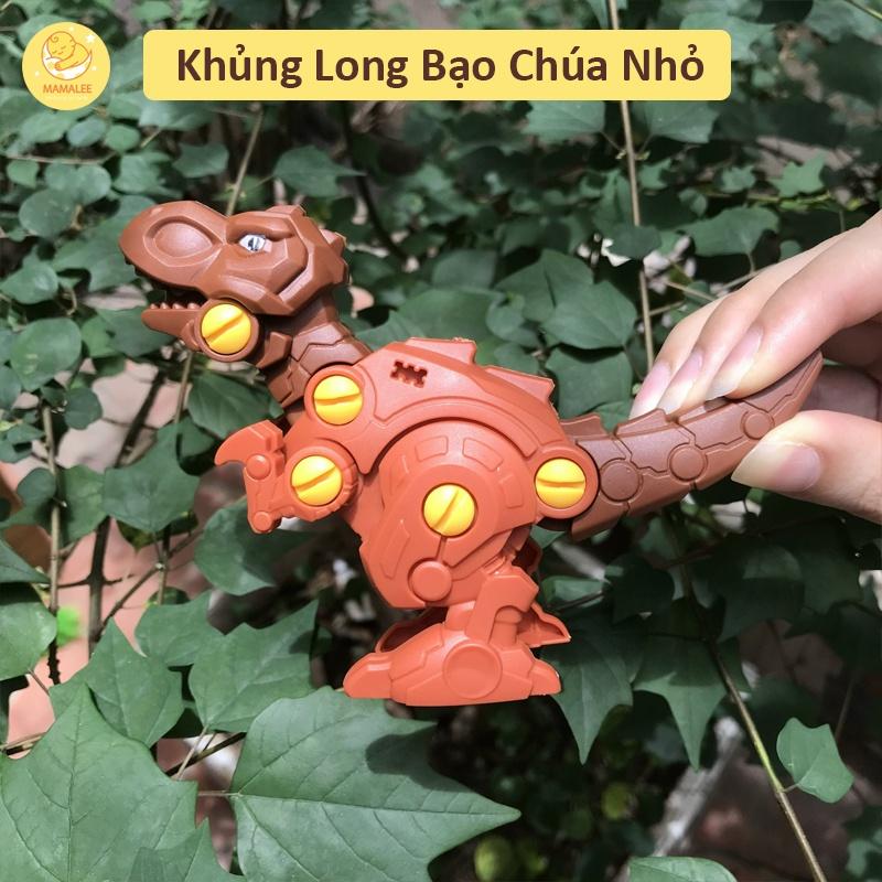 Đồ Chơi Mô Hình Khủng Long Lắp Ghép Có Tua Vít Tháo Lắp Size 10 x 14 cm