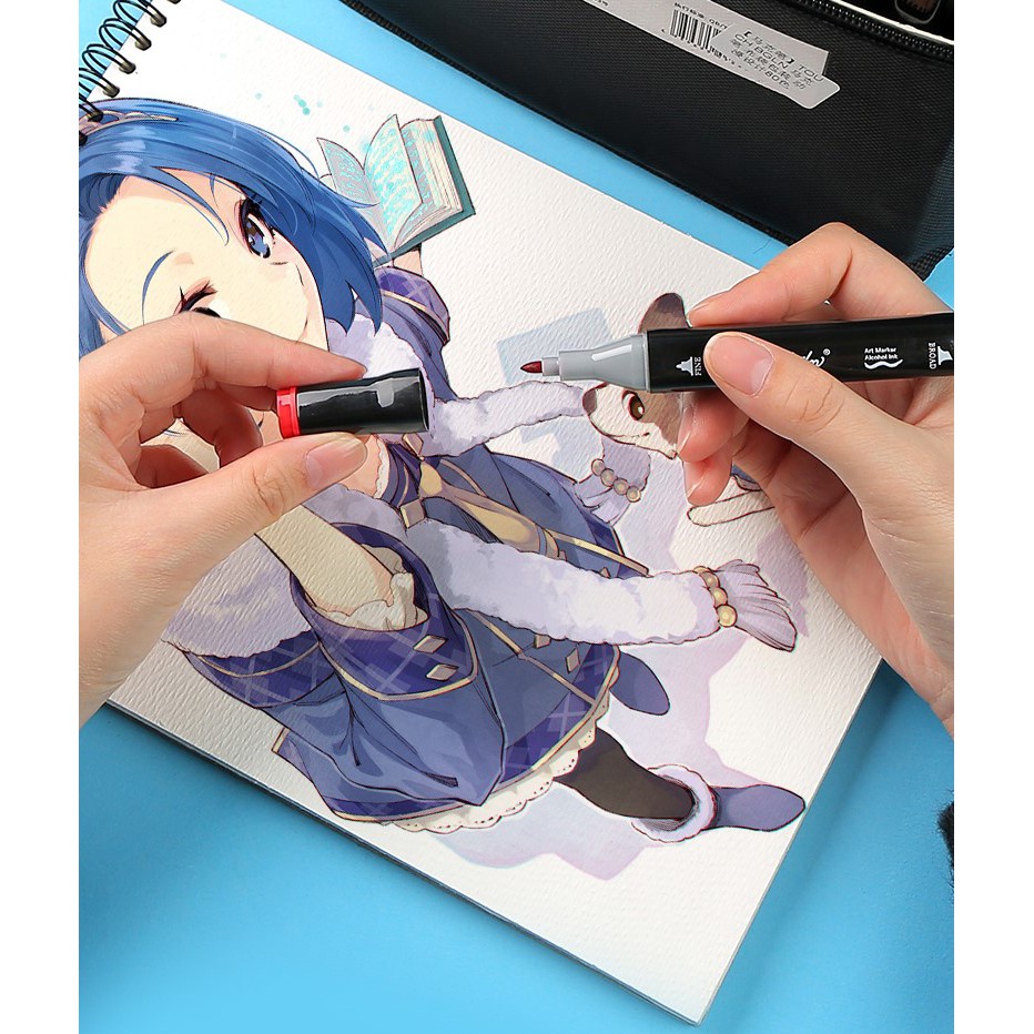 Bộ bút màu Marker BUDECOR TOUCH COLOR 30/40 màu - Tặng kèm 2 bút