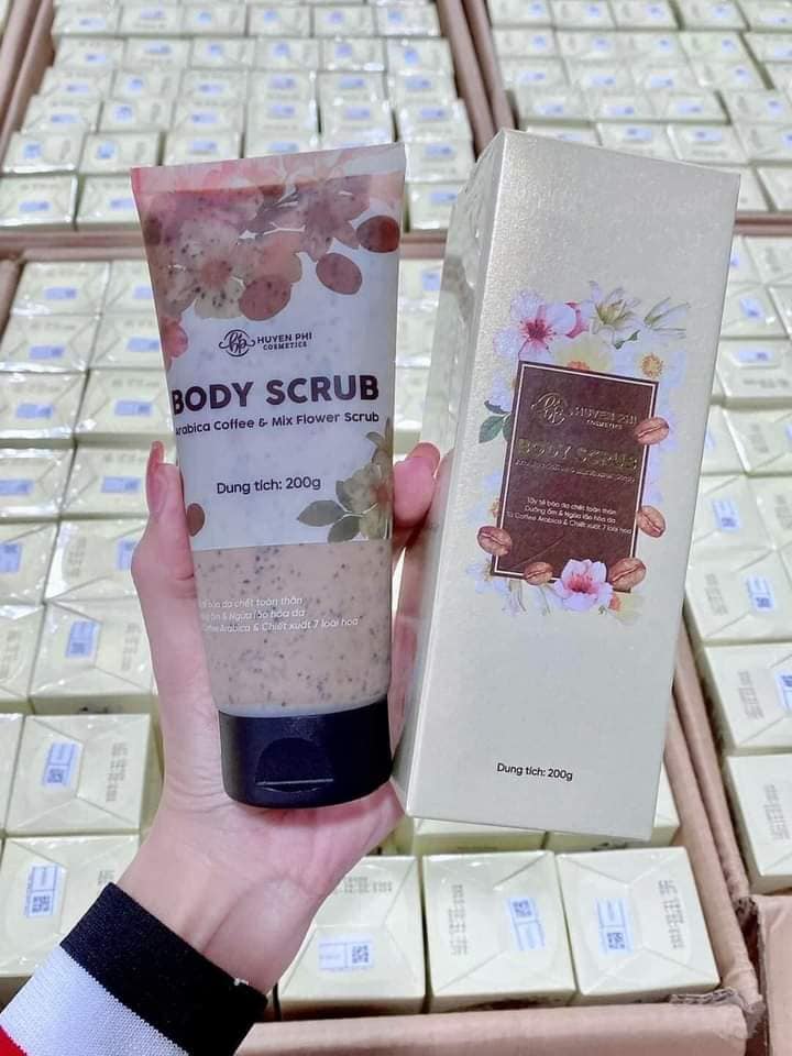 BODY SCRUB Tẩy Tế Bào Chết Huyền Phi , tăng hiệu quả làm sạch sáng da, kích thích tái tạo da