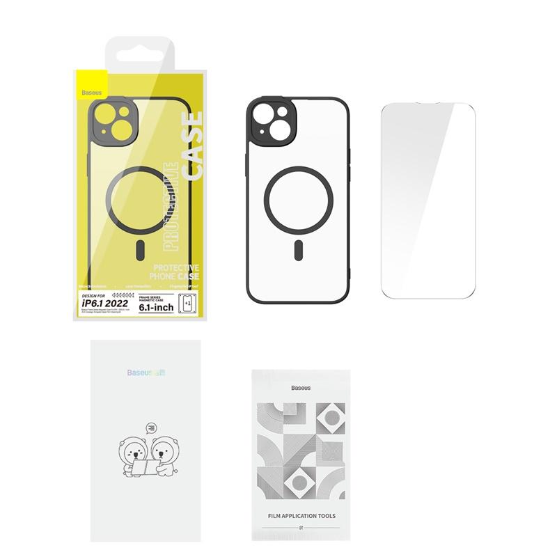 Ốp Lưng nhựa viền dẻo Từ Tính Baseus Frame Series Magnetic Case For I.P 14 2022