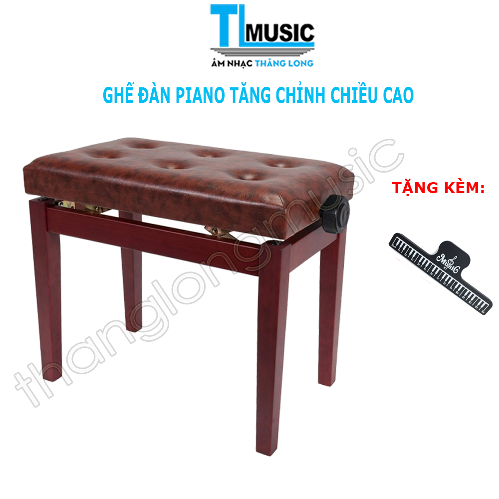 Ghế Đàn Organ, Piano Cơ Tăng Giảm Chiều Cao ( Kèm kẹp bản nhạc )