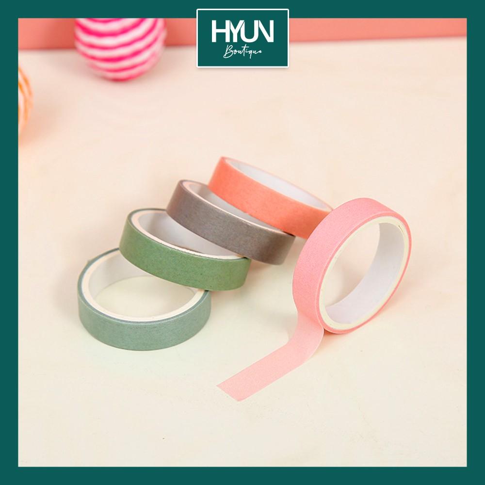 Set 5 cuộn Washi tape pastel dễ thương