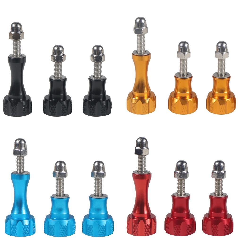 1x dài 2x ngắn m5 ngón tay cái vít nhôm hợp kim bu lông nut nut cho GoPro Hero 11 10 9 5 Max Insta360 cho máy ảnh hành động DJI OSMO