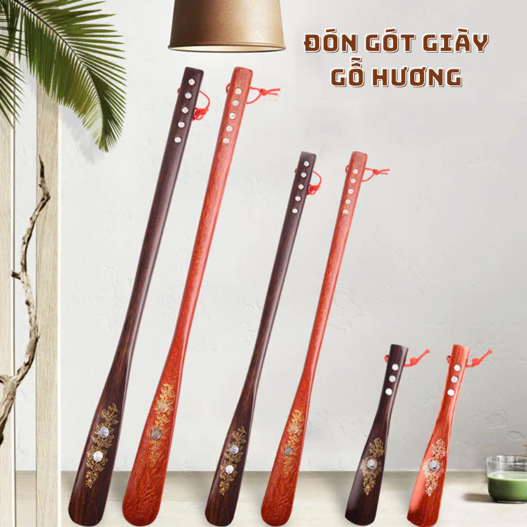 Đón gót giày cho mọi tư thế gỗ tự nhiên nguyên khối - Dài 55cm (DGH907) Cho giày Nam &amp; Nữ