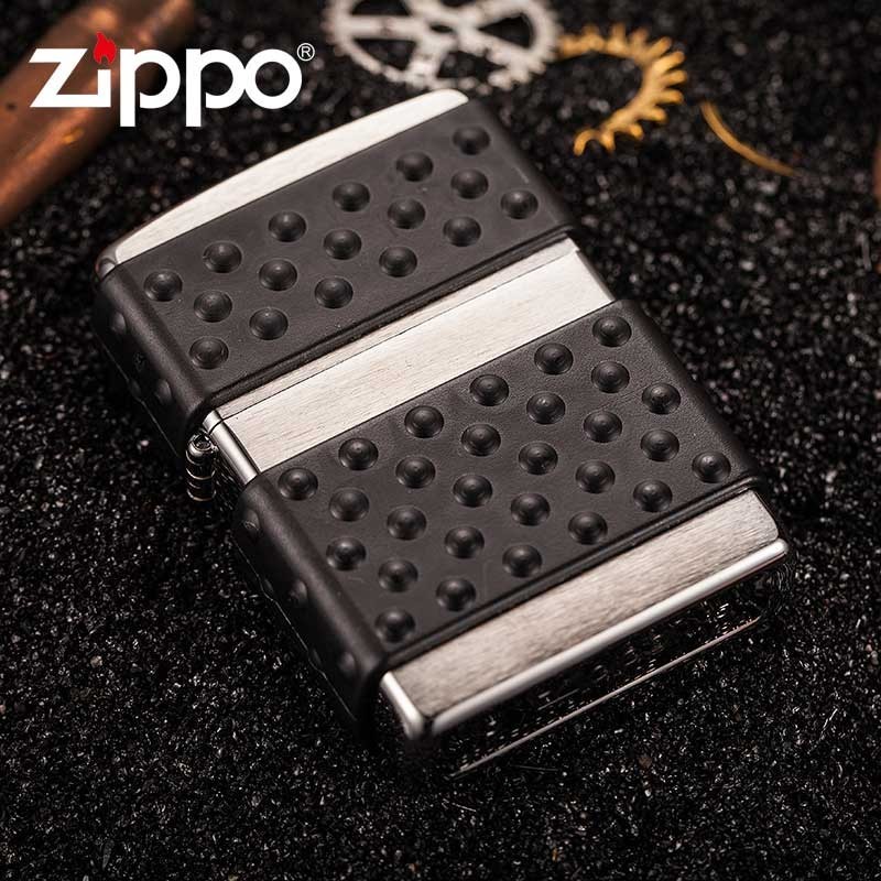 Bật Lửa Zippo Black Zip Guard Brushed Chrome 200ZP