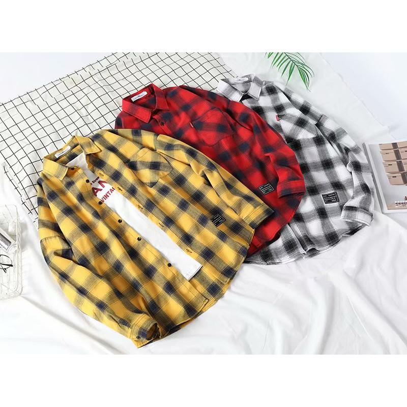 Áo sơ mi tay dài họa tiết sọc thời trang phong cách dành cho nam