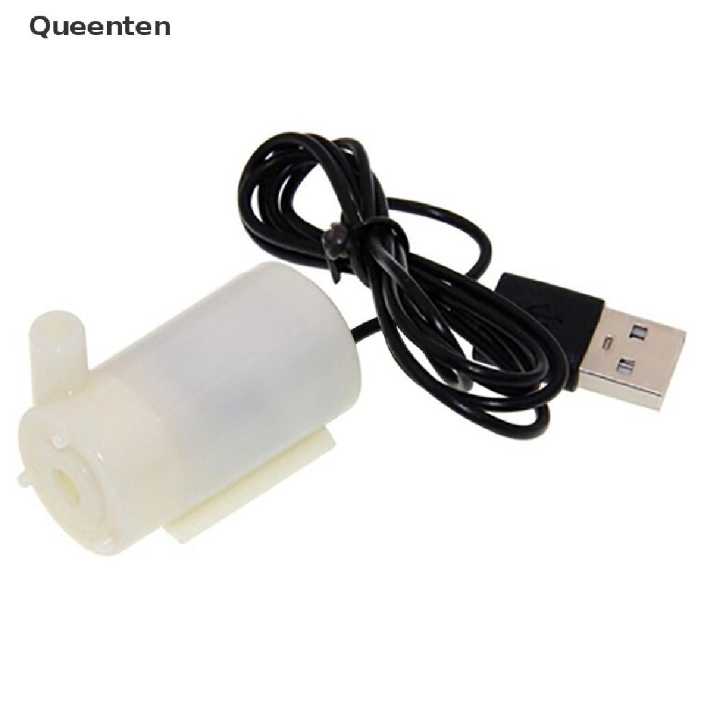 Queenten USB Micro Submersible Mini Water Pump for Fish Tanks Aquarium Fountain DC Motor QT