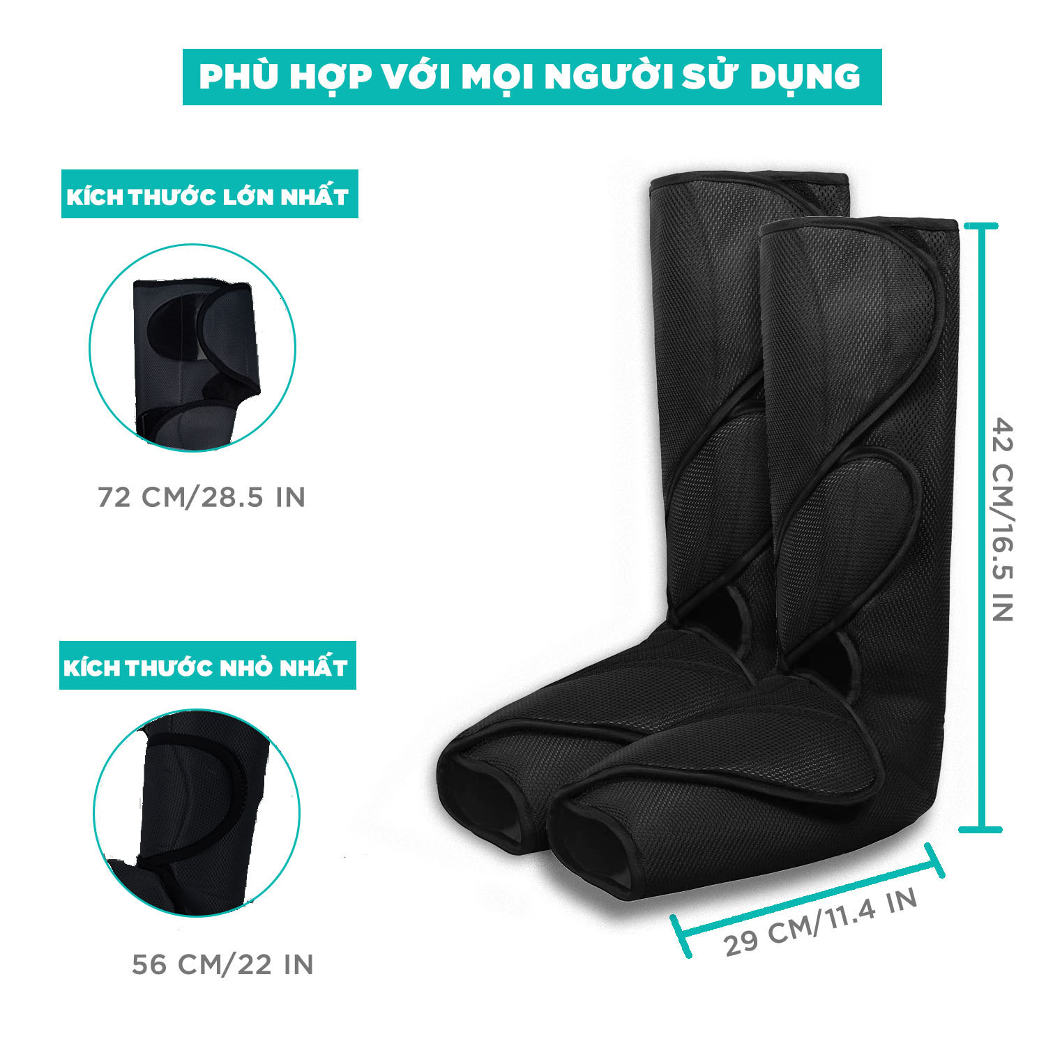 Máy Massage Cao Cấp KINGTECH ST-502B - Giúp Tuần Hoàn, Giảm Đau Mỏi - Mát xa Thư Giãn Bàn Và Bắp Chân Tích Hợp Nhiệt Kèm Điều Khiển Cầm Tay - Quà Tặng Ý Nghĩa Cho Người Thân