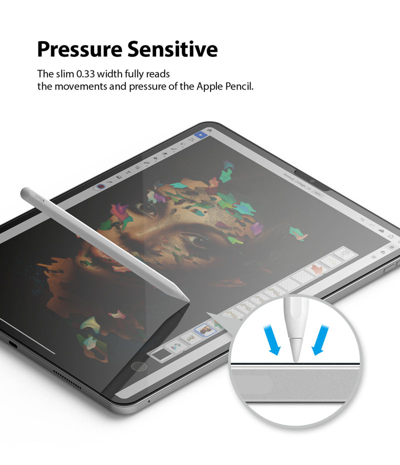 Dán cường lực dành cho iPad Pro 12.9″ M2/M1 RINGKE Screen Protector Full Glass - Hàng Chính Hãng