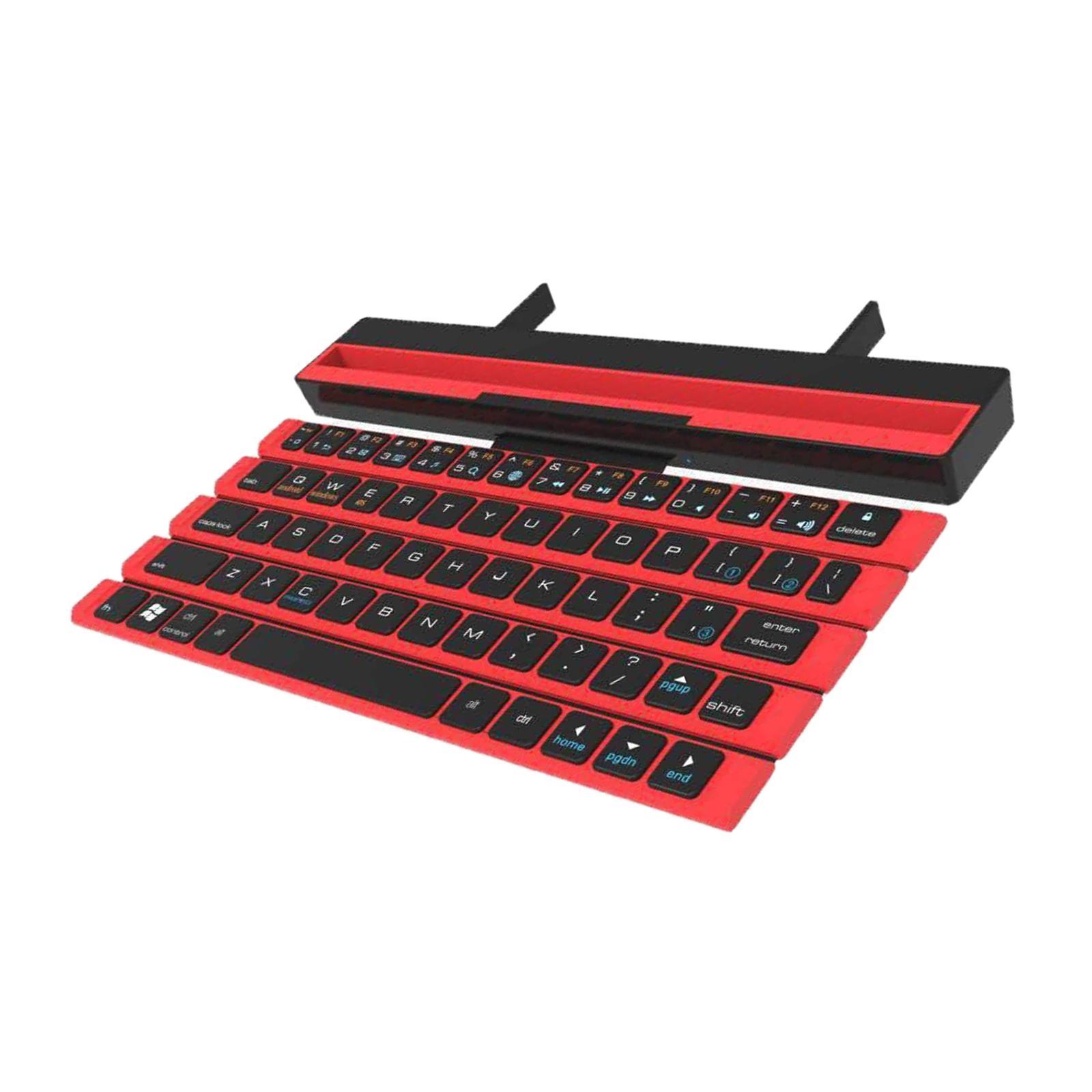 Portable Foldable -Thin Bluetooth Keyboard Pocket Sized for Windows iOS