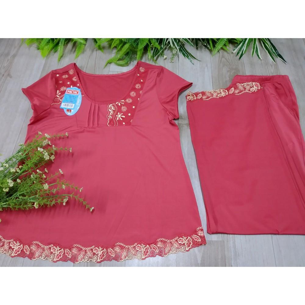 Bộ quần áo nữ mặc nhà, cộc tay quần dài thun lạnh Paltal 13100