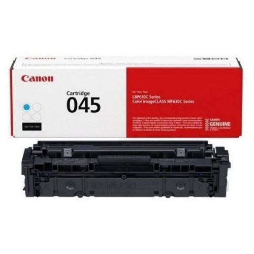 Mực in Canon 045 Cyan Toner Cartridge dùng cho máy in Canon LBP 611CN, Canon LBP 613CDw, Canon MF 631Cn, Canon MF 633CDw, Canon MF 635Cx - Hàng Chính Hãng