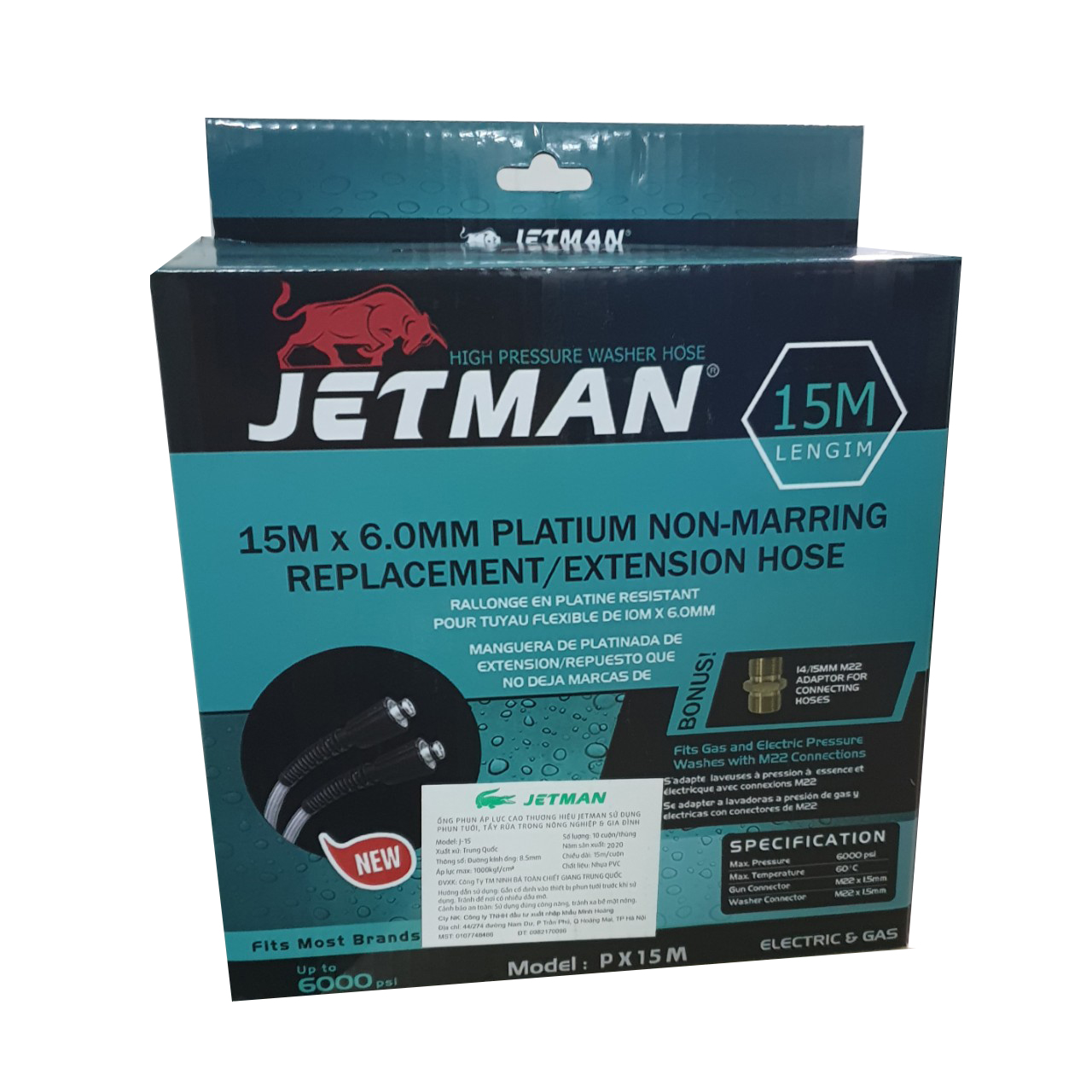 Dây Áp Lực Máy Phun Xịt Mini Jetman PX-15M
