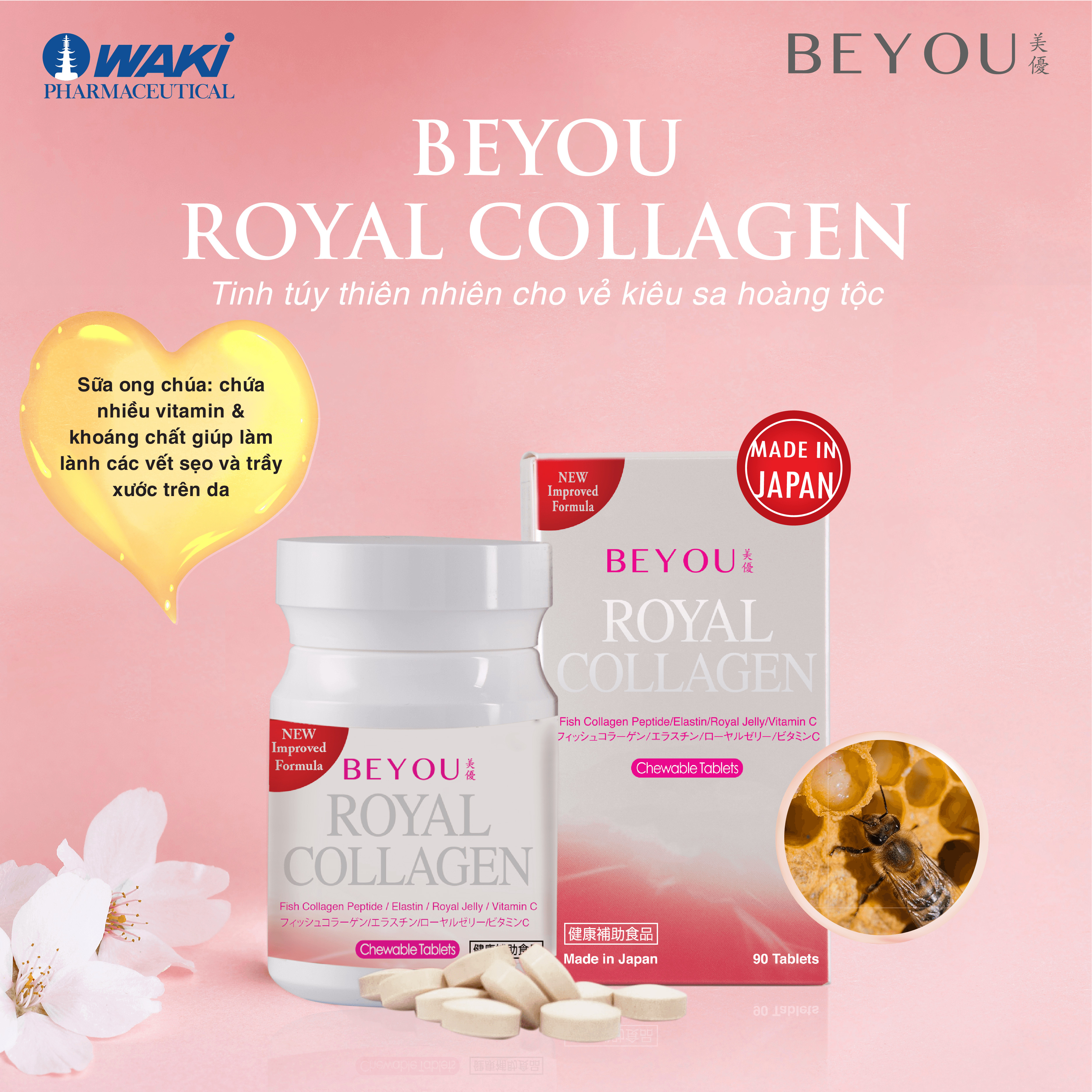 BEYOU Royal Collagen - Làm chậm quá trình lão hóa da, tăng độ đàn hồi cho da