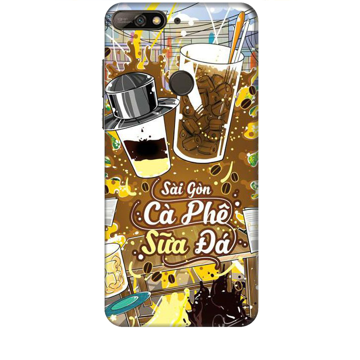 Ốp lưng dành cho điện thoại HUAWEI Y7 PRO 2018 Hình Sài Gòn Cafe Sữa Đá - Hàng chính hãng