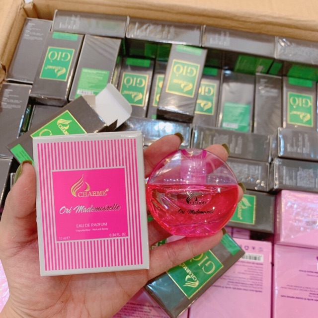 Nước Hoa Nữ Charme Ori Mademoiselle Mini (10ml) Tặng Kèm Mẫu Test Nước Hoa Charme Queen