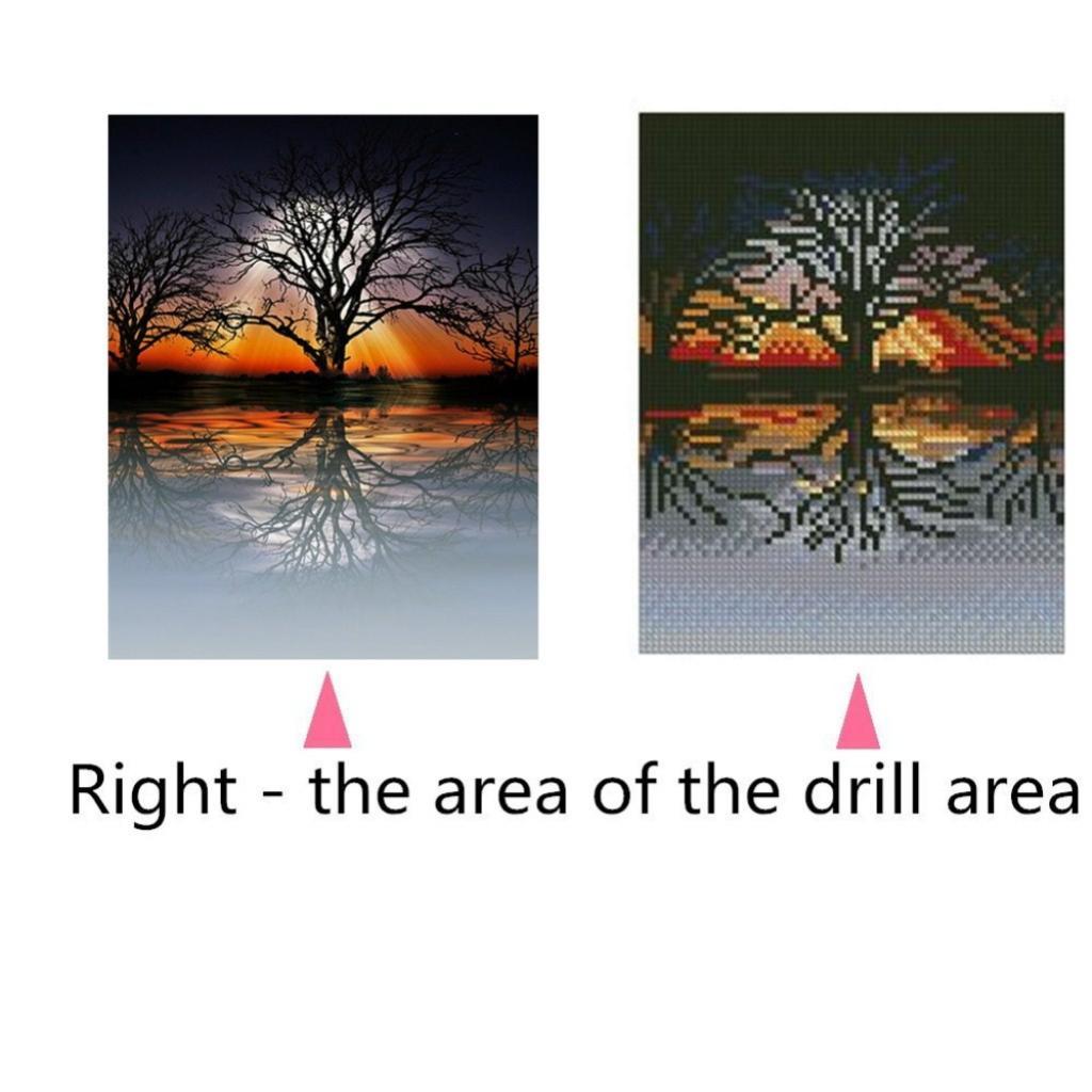 Home Diamond Painting Colorful Tree Sunlight Fashion Wall Decor Handmade DIY