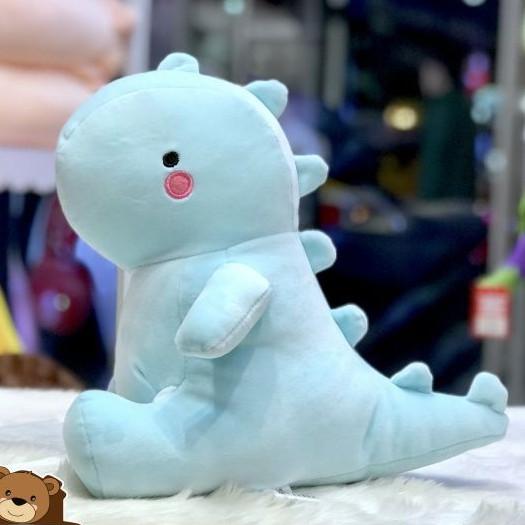 Gấu bông khủng long má hồng – Quà tặng thú nhồi bông siêu dễ thương – Gối ôm cho bé – Size 32 cm - Màu xanh và hồng