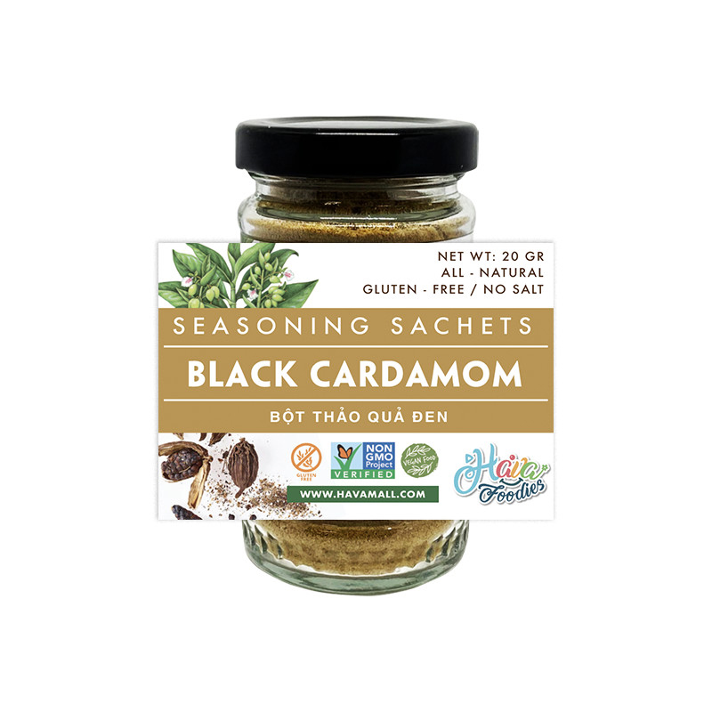 Bột Thảo Quả Đen Havafood 40g – Black Cardamom Làm Bánh Nấu Ăn