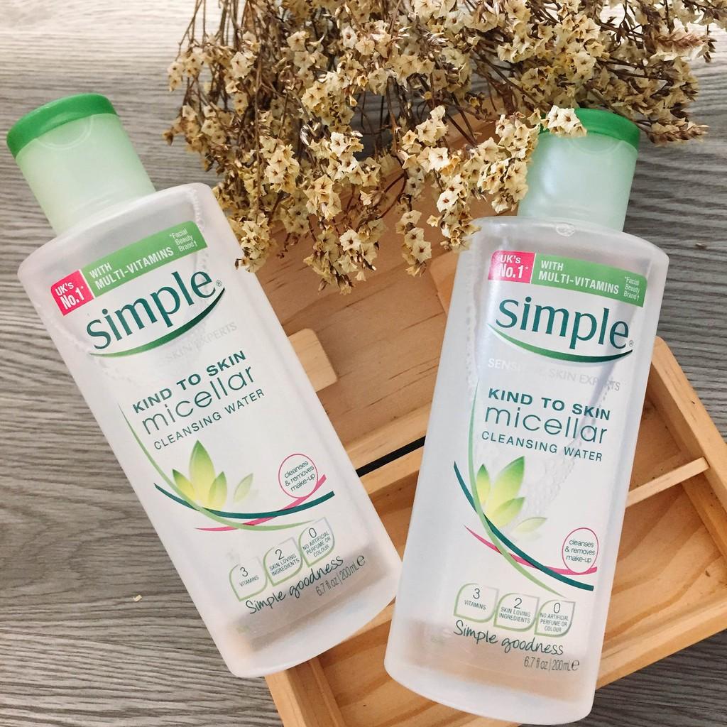 Simple Micellar Cleansing Water - Nước Tẩy Trang 200ml