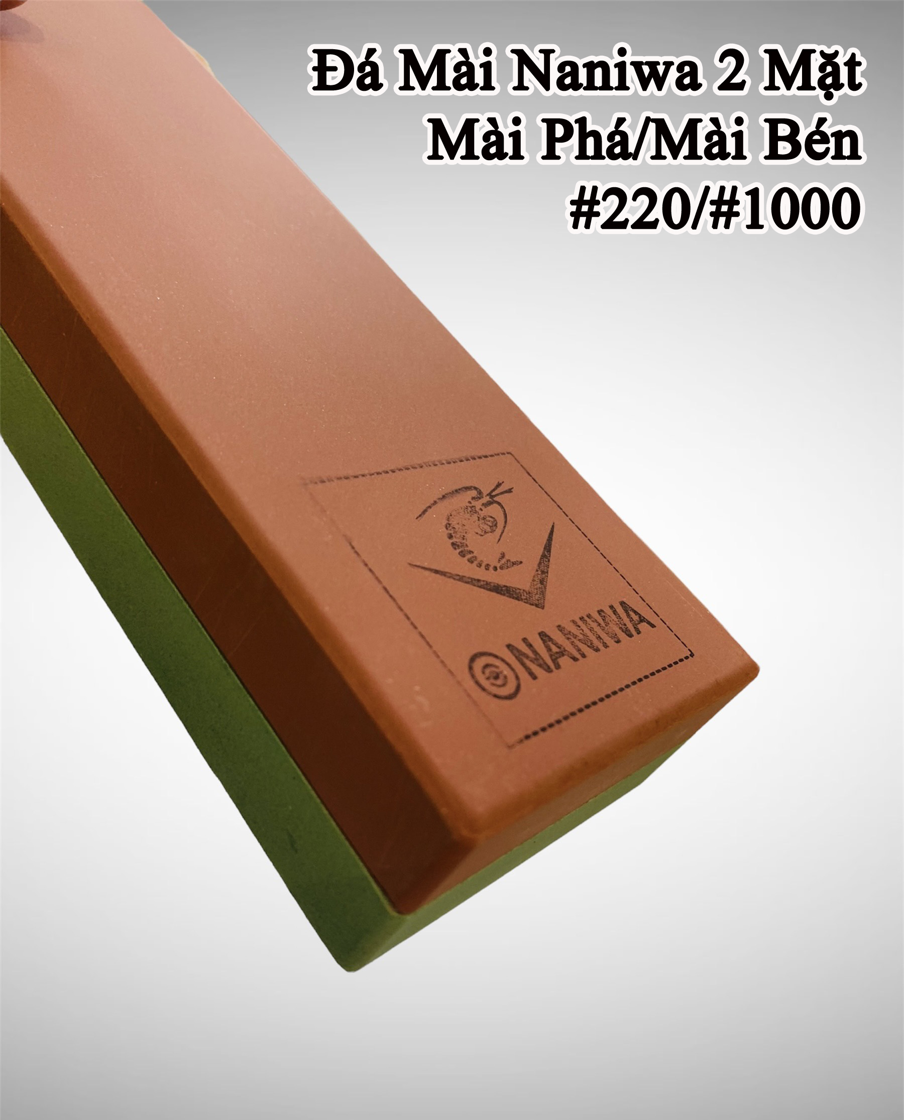 Hình ảnh Đá Mài Nhật Bản Naniwa 2Mặt: Mài Phá/Bén #220/#1000, MS-502/510 (170X55X30)- TsubameSanjo Japan Shop