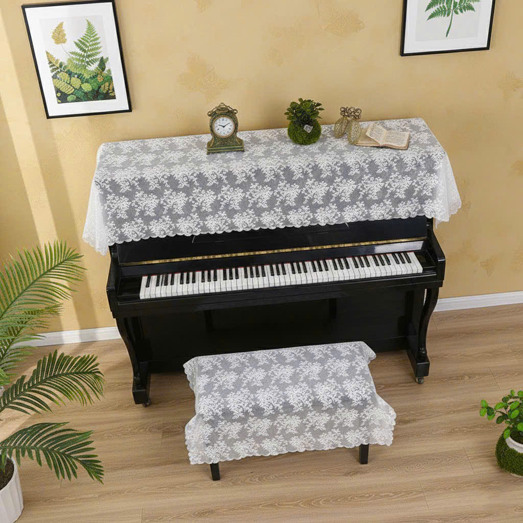 Khăn phủ đàn piano cơ đàn piano điện tử 88 phím cổ điển sang trọng trang trí noel giáng sinh Tết năm mới sinh nhật - Hàng chính hãng