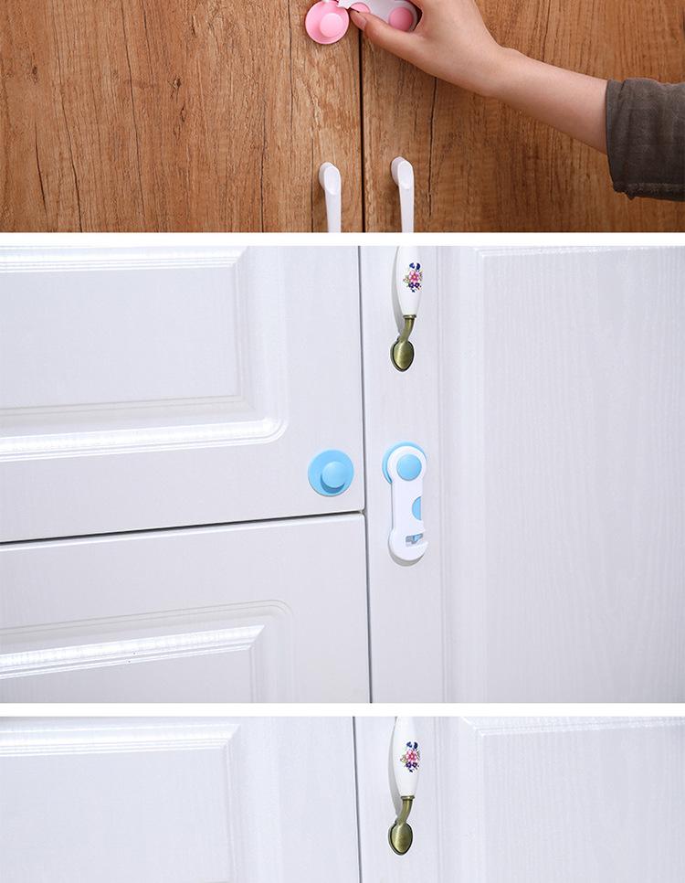 Khoá Chặn Cửa Tủ , Tủ Lạnh Bảo Vệ An Toàn Cho Bé - Xanh - Hàng Chất Lượng