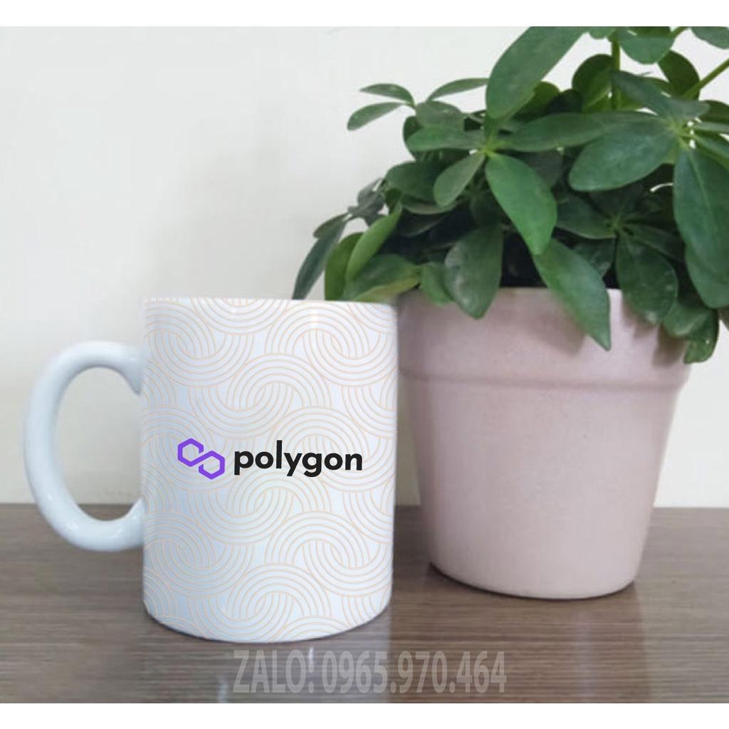 Ly Sứ Có Quai Họa Tiết Đồng Coin POLYGON - In hình lên ly sứ, cốc theo yêu cầu của bạn - IN HÌNH LỚP, CÔNG TY