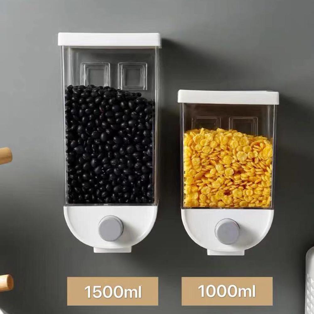 Hộp bảo quản ngũ cốc treo tường bằng nhựa cao cấp