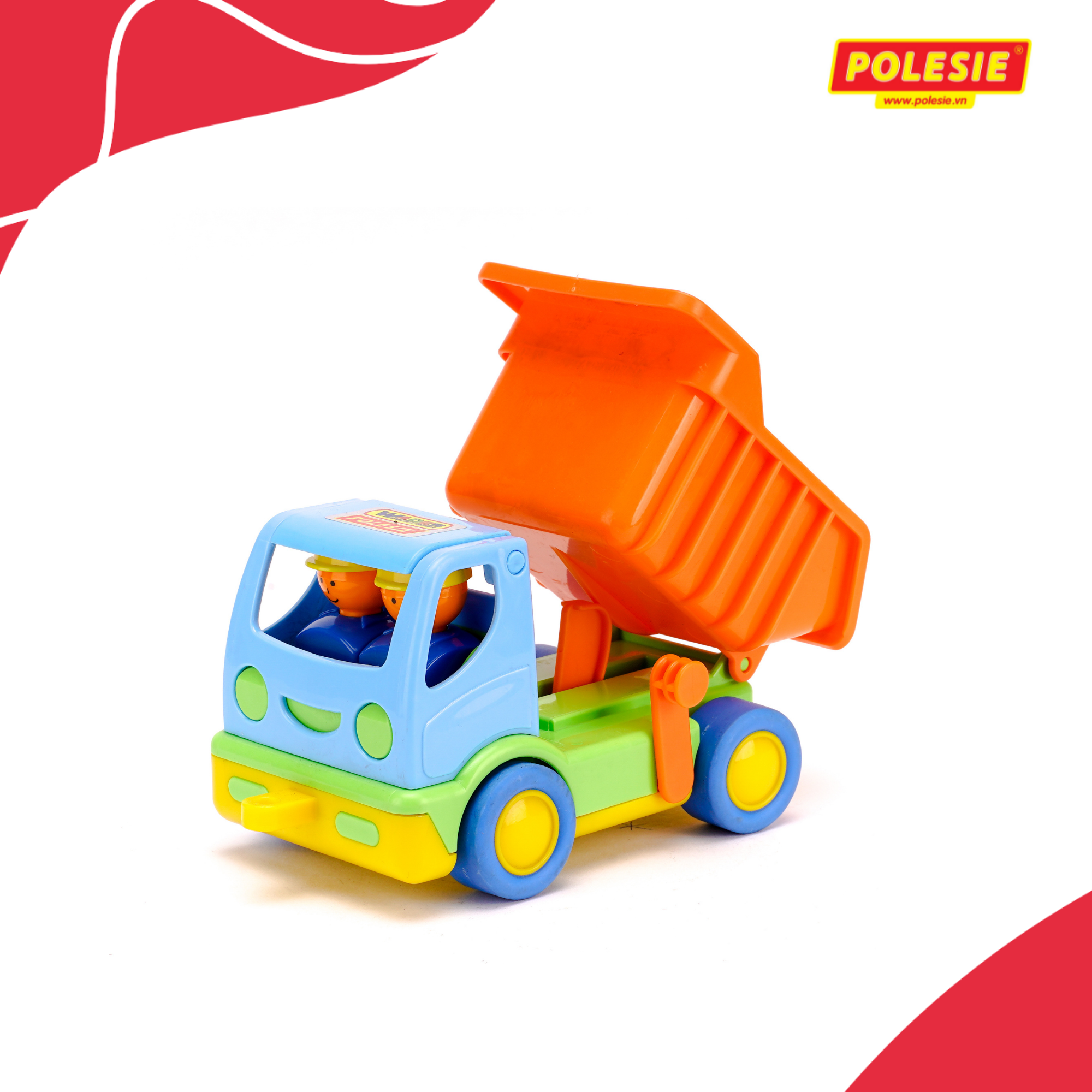 Đồ Chơi Xe Tải Hali, Đồ Chơi Châu Âu, An Toàn, Phát Triển Tư Duy, Sáng Tạo Cho bé - Polesie Toys 3294