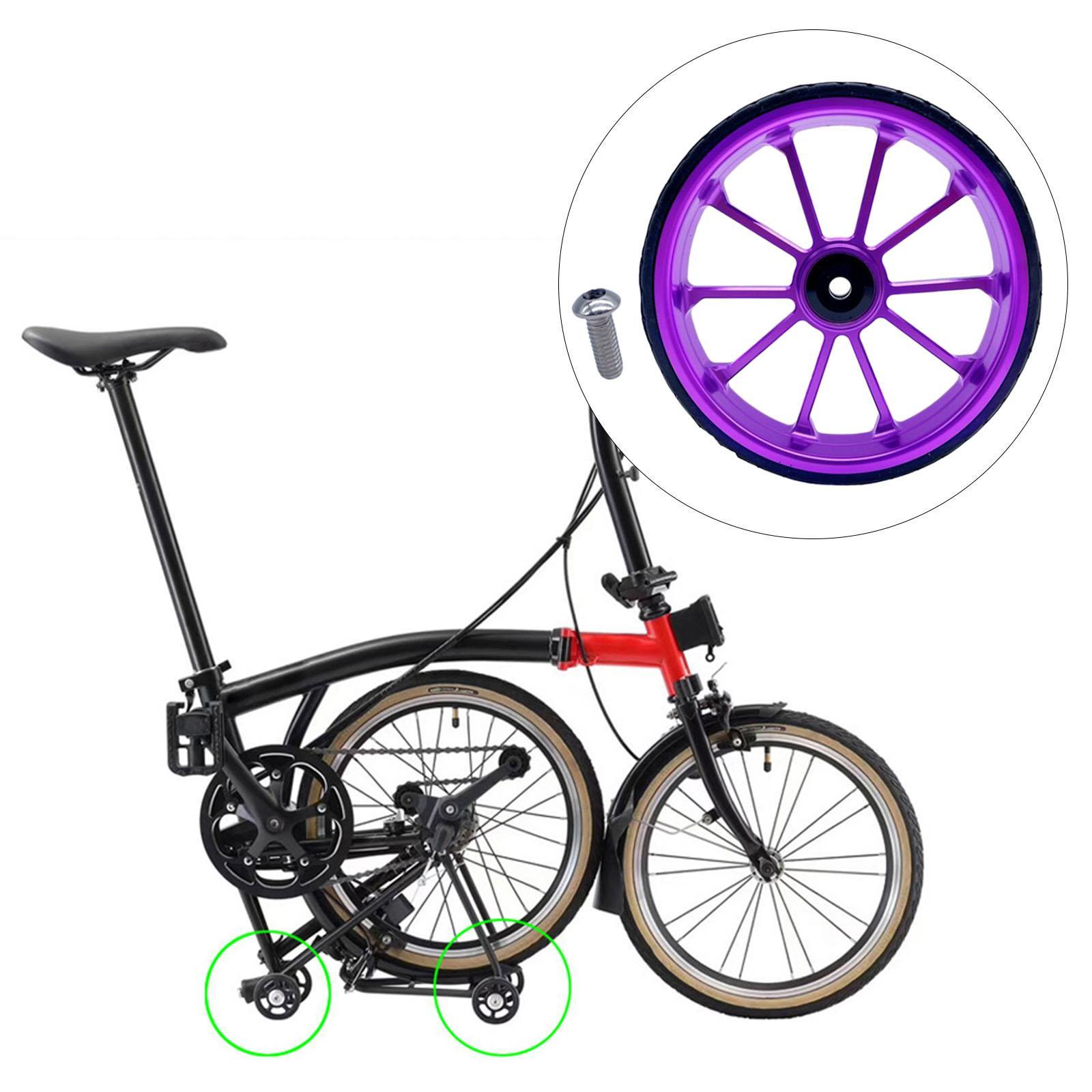 Easy Wheel EZ Wheel 100mm Cycling Accessories Folding Bike for Foldable Bicycle Transport Walking Bike