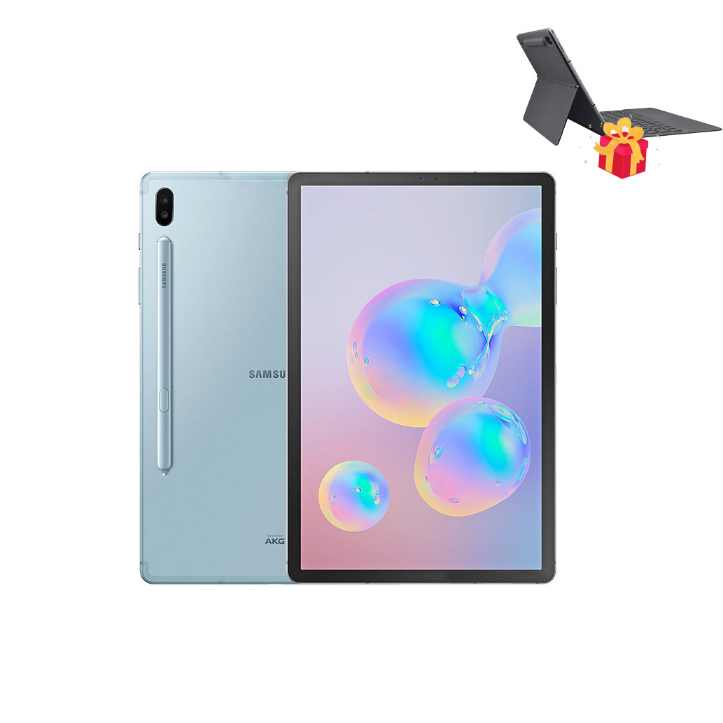 Máy tính bảng Samsung Galaxy Tab S6 10.5 ( 128GB/6GB) Tặng kèm Bao da kiêm bàn phím - Hàng Chính Hãng - Đã Kích Hoạt Bảo Hành Điện Tử