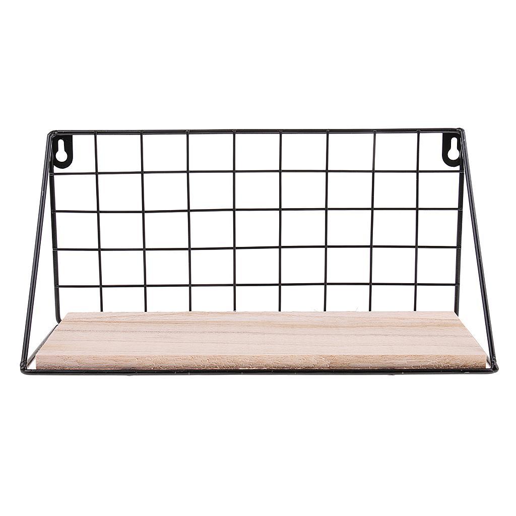 DIY Wall Mount Metal Wire Rack Holder For Home Kitchen Storage Shelf 3pcs
