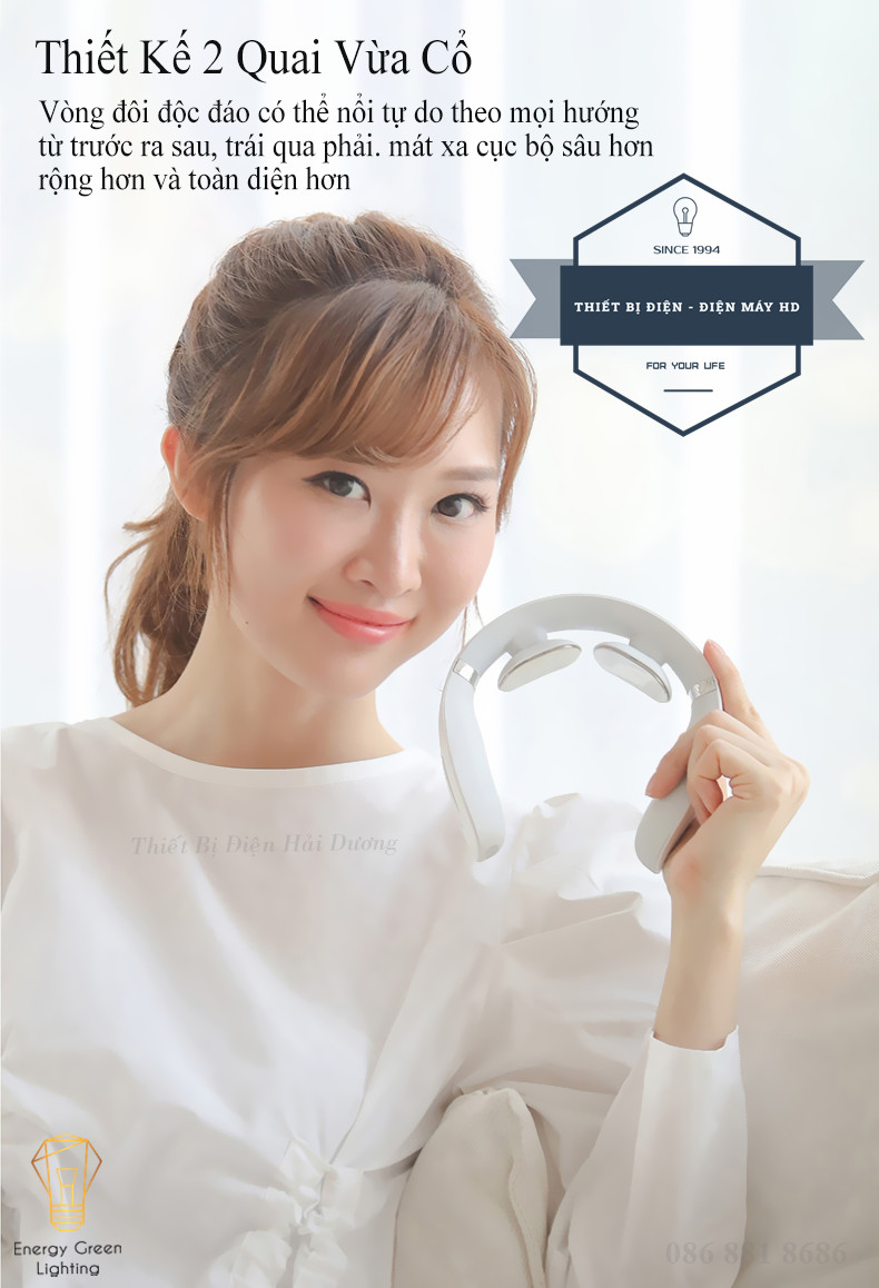 Máy Mát Xa Cổ , Vai , Gáy MX-N301 Hình Chữ U - Giảm Cơn Đau Nhanh Chóng - Massager Món Quà Ý Nghĩa - Có Video