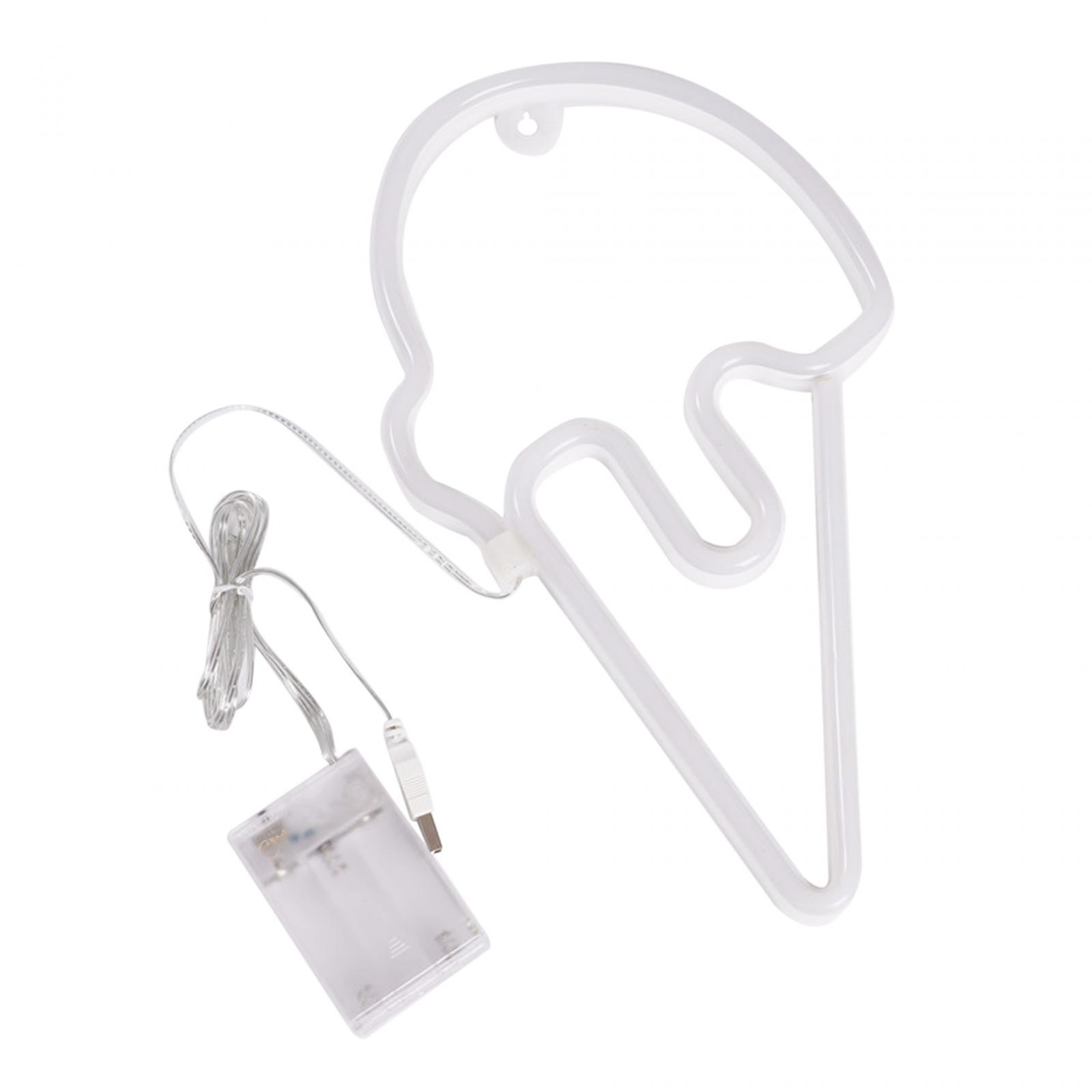 Ice Cream Neon Home Portable Night Light Lightweight Atmospheric Lamp Led Lamp for Indoor Party Bedroom