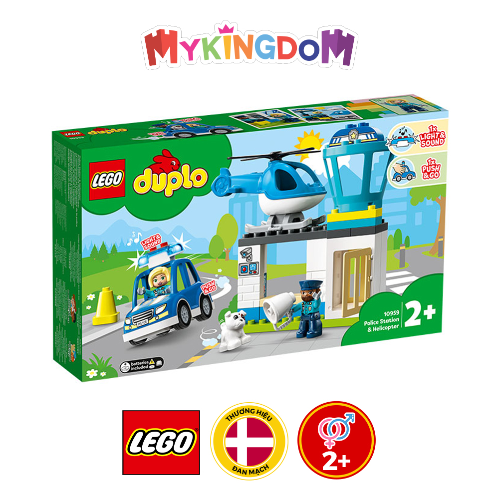 Đồ Chơi LEGO Duplo Trạm Cảnh Sát Và Trực Thăng 10959 (40 chi tiết)