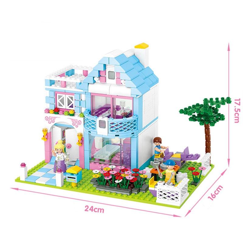 (sẵn hàng 539 mảnh 5 người) Đồ chơi xếp hình lắp ráp lego friends Đồ chơi bé gái biệt thự vườn công chúa Sluban B0535