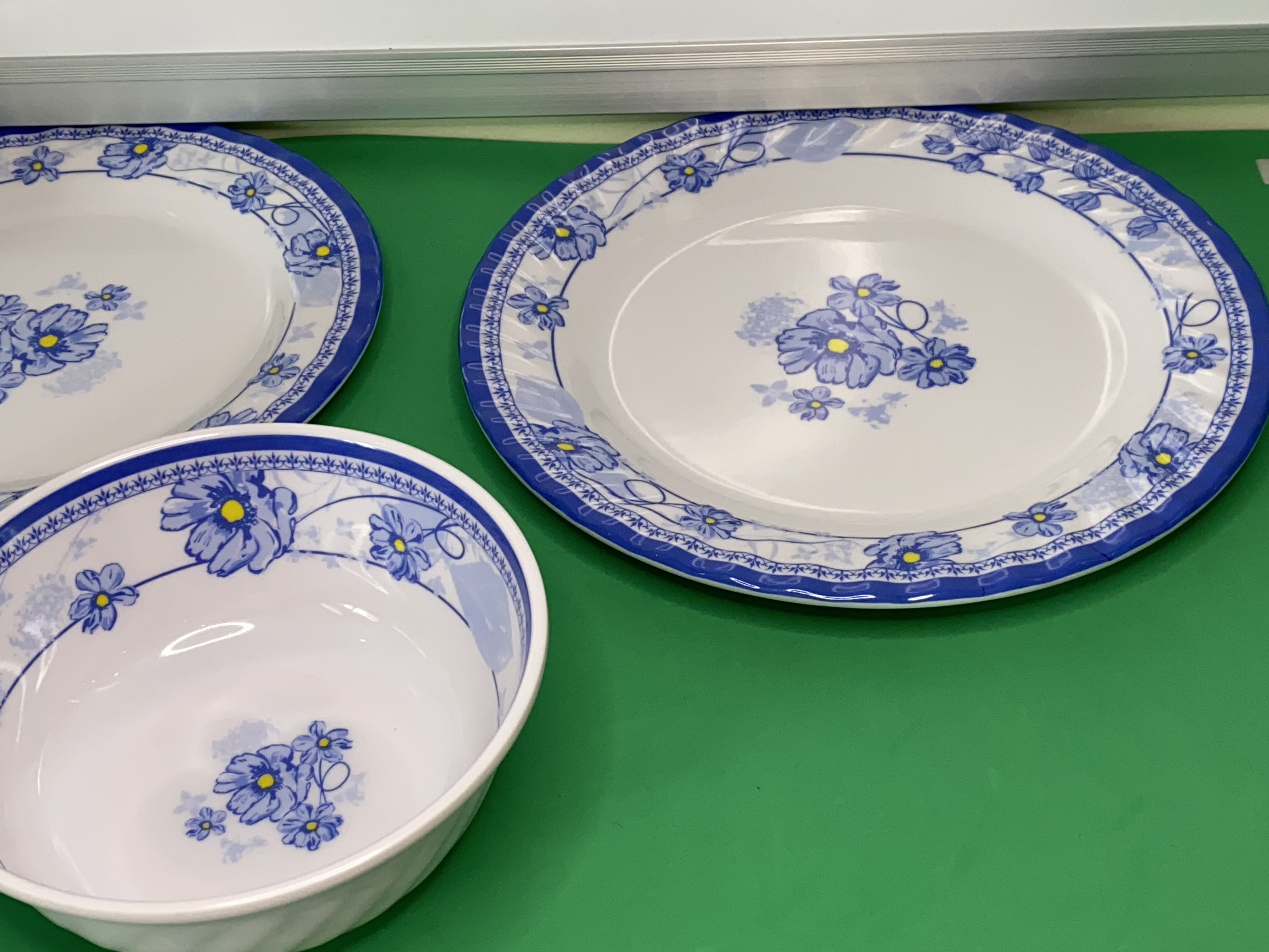 Combo 6 Chén (Bát) Cơm 9 Món LÝ HƯƠNG  Nhựa Xanh Melamine Cao Cấp