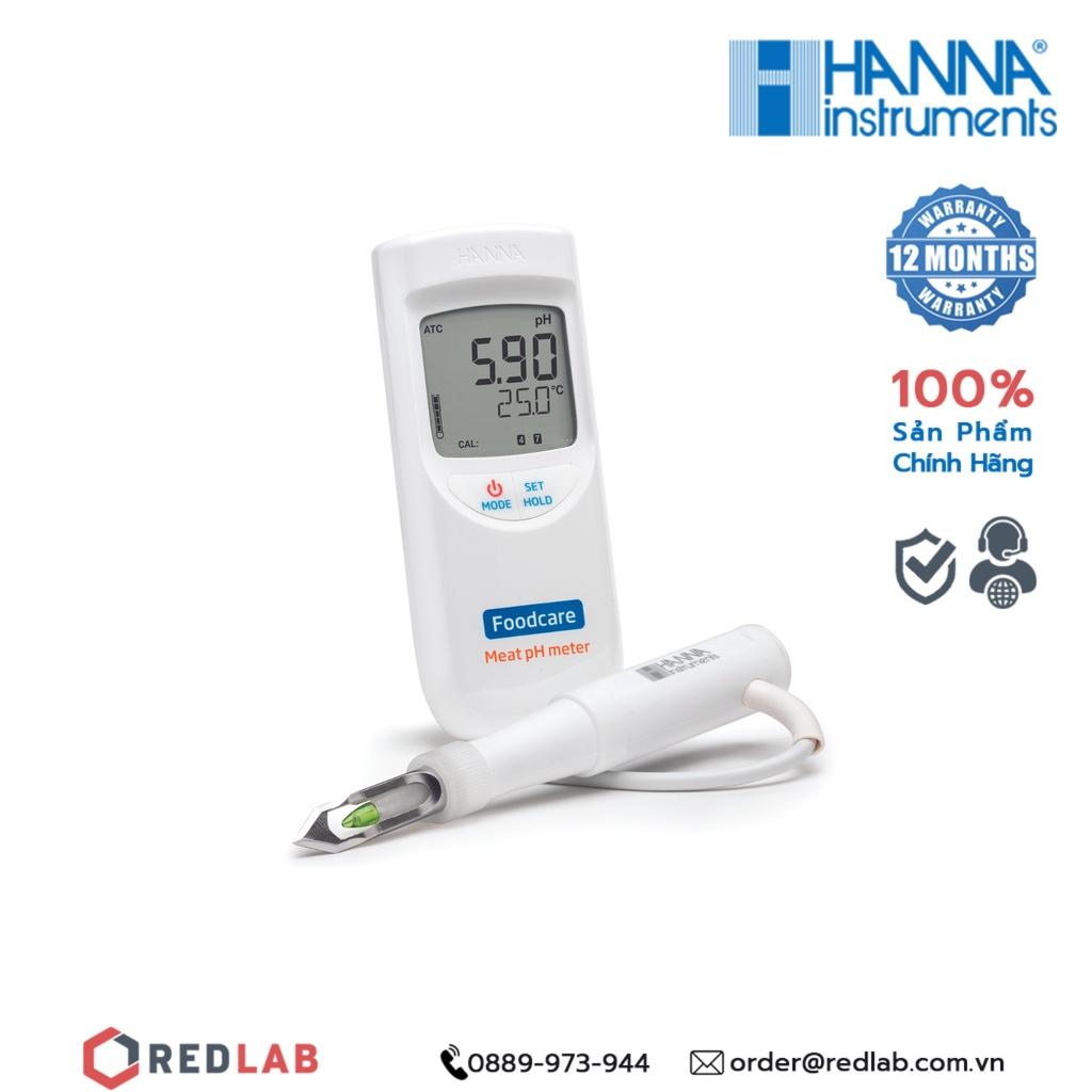 Máy đo nhiệt độ/pH trong thịt Hanna HI99163
