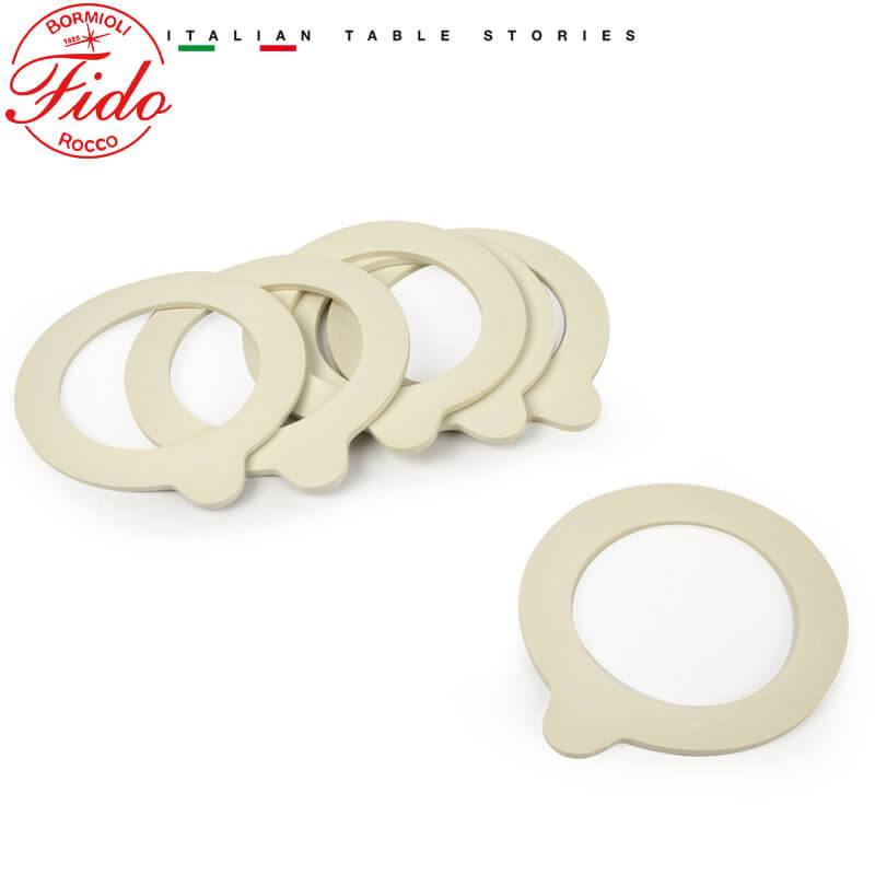 Hũ thủy tinh Italy Bormioli Rocco Fido thân tròn, nắp ron kín hơi, cất trữ thực phẩm trong ngăn đông tủ lạnh
