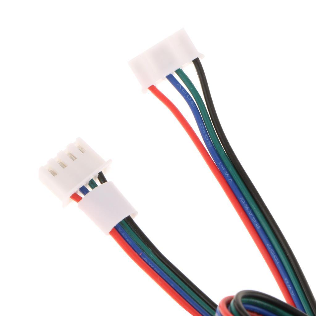 0.6m/2ft Meter Long Stepper Motor Cables with 4 Pin Connector for 3D Printer