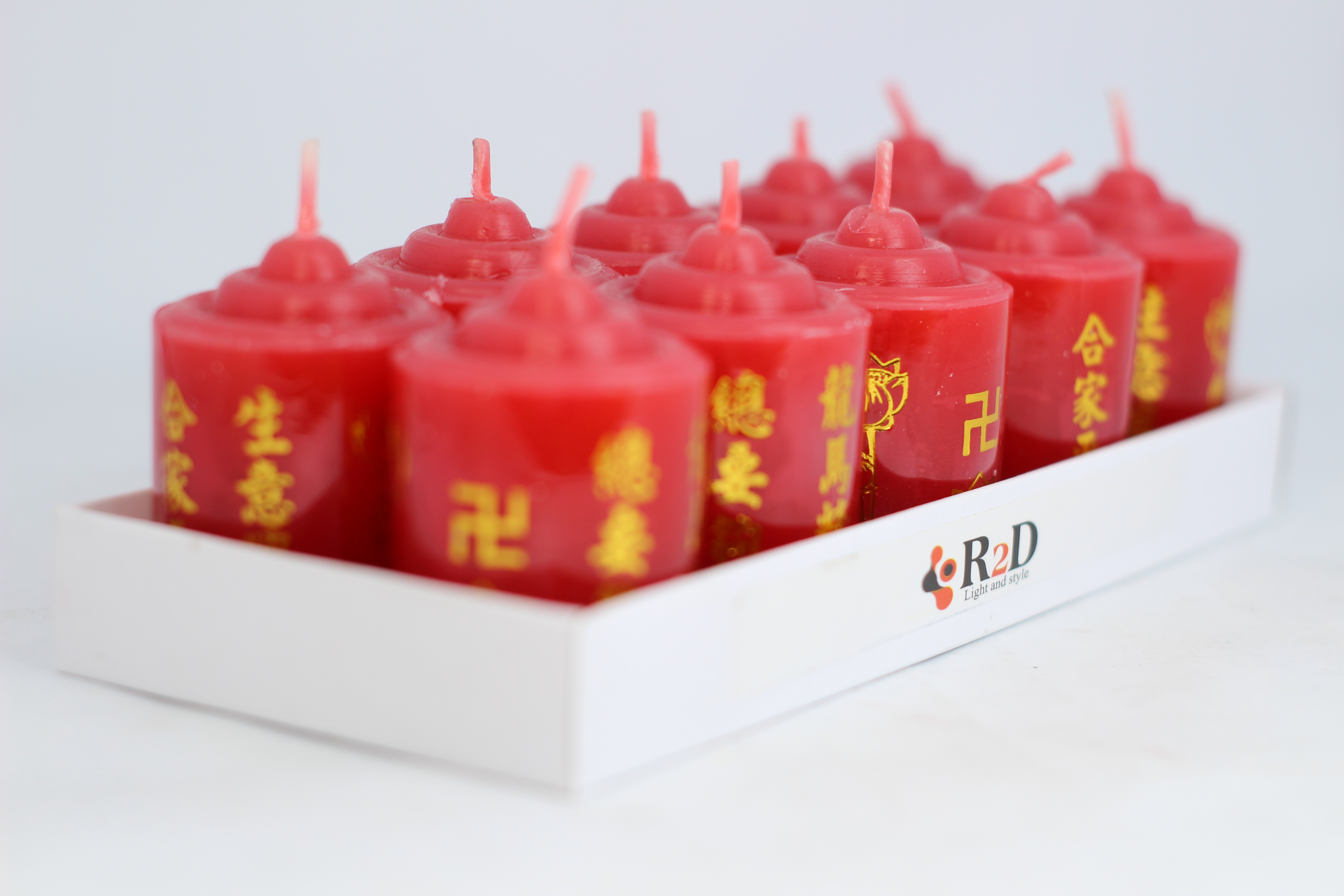 Nến thắp sáng đỏ, nến năm mới, nến đoàn viên, nến viên [lốc 10 viên], size mini, màu đỏ/ vàng từ shop R2D, dùng thắp sáng, trang trí, thờ cúng, thành phần tự nhiên, lành tính.